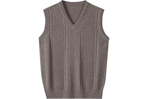 Mens Knit Vests Slim Fit Sleeveless Sweaters Lightweight V Neck Pullover Knitwear Vest Casual Plain Knitted Tanks