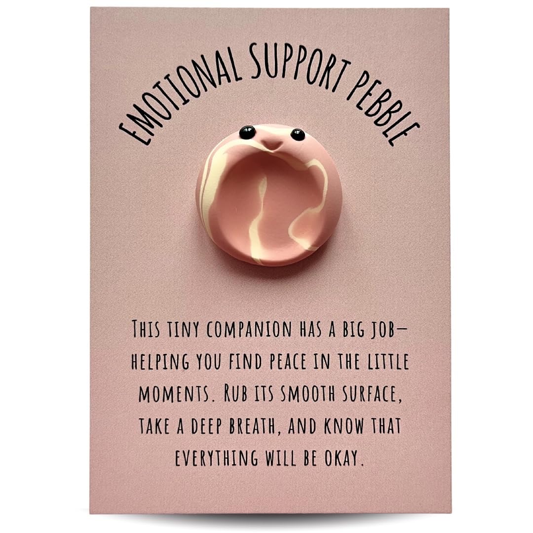 Sacred Nest Emotional Support Pebble | Charming Handmade Worry Stone, Cute Pocket Hug Gift | Anxiety Relief for Kids & Adults | Lovingly Crafted in the UK - Mental Health Gifts to Bring Peace
