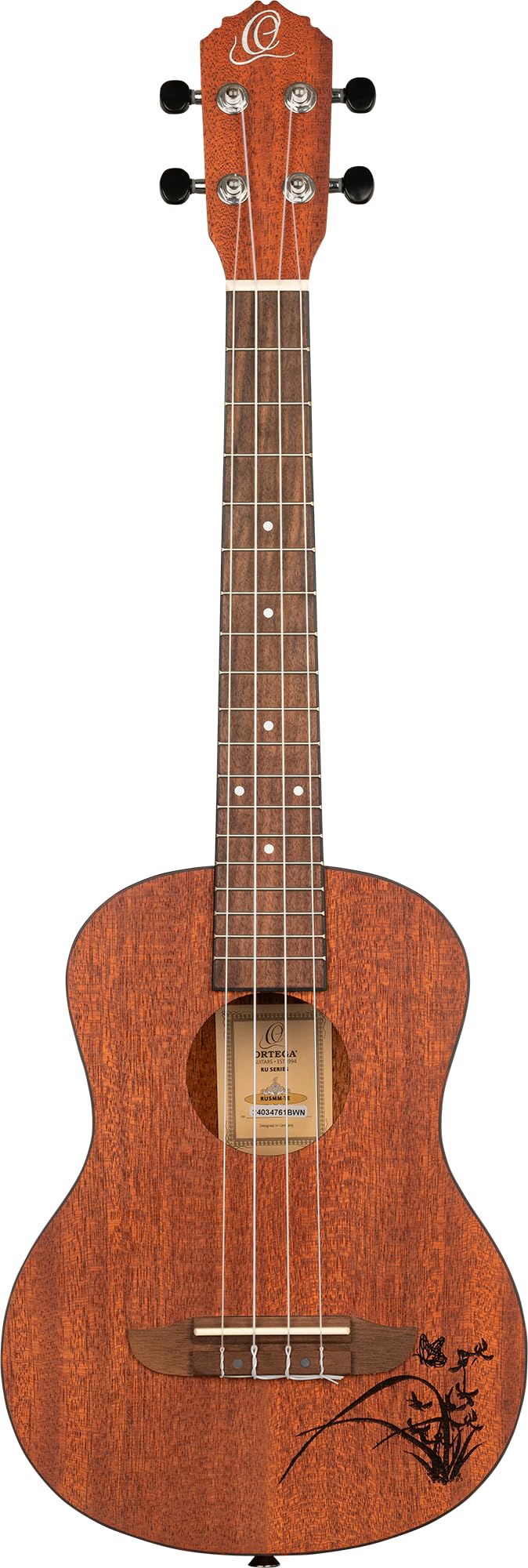 Ortega Guitars Tenor Ukulele Acoustic – Bonfire Series – Sapele, Natural (RU5MM-TE)