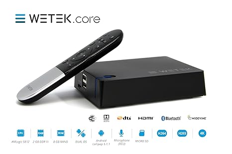 wetek Core Box Android HD 1080P Schwarz
