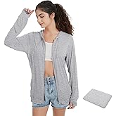 QBK Light Weight Zip Up Hoodie Thin Summer Jacket For Women