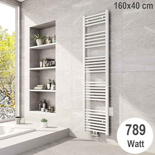 Meykoers Badheizkorper 1600x400mm Mittelanschluss Weiss 789 Watt Handtuchtrockner Handtuchwarmer Design Heizkorper Fur Bad Heizung Radiator Amazon De Baumarkt