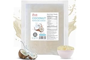 Fanale Coconut Jelly Topping nata de coco for Bubble Tea 400 g | Coconut Flavor Jelly | for Boba Tea, Smoothies, Slushes, Desserts 400g