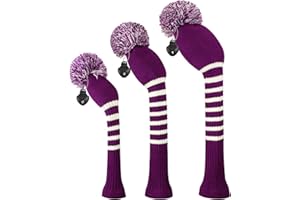 Scott Edward Golf Headcovers for Woods Set of 3 Fits Well Driver(460cc) Fairway Wood and Hybrid(UT) The Perfect Change for Golf Bag