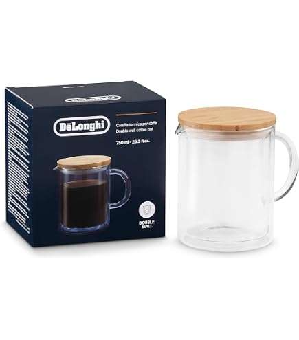 Delonghi caraffa in vetro da 10 tazze per macchina caffè Otello Figaro