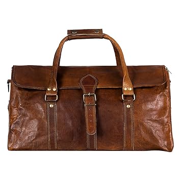 Goatter Leather 22 Brown Travel Duffles