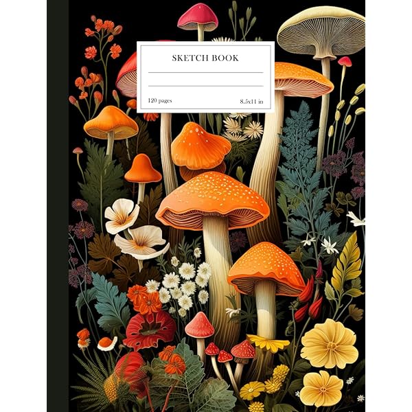 Botanical Drawing Book: Vintage Garden Plants Cover Sketchbook