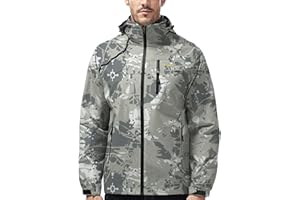 Kugnala Mens Lightweight Waterproof Jacket Windproof Rain Hooded jackets for Men Hiking Cycling Travel M-5XL