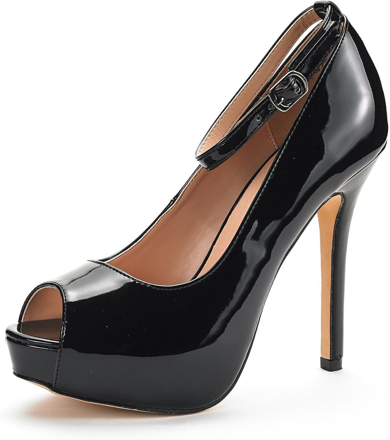 DREAM PAIRS Women's Swan-10 High Heel Plaform Dress Pump Shoes