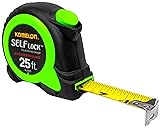 Komelon SL2825 Self Lock 25-Foot Power Tape