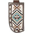 Nocona Belt Co. Cross Embroidered Knife Sheath, Brown