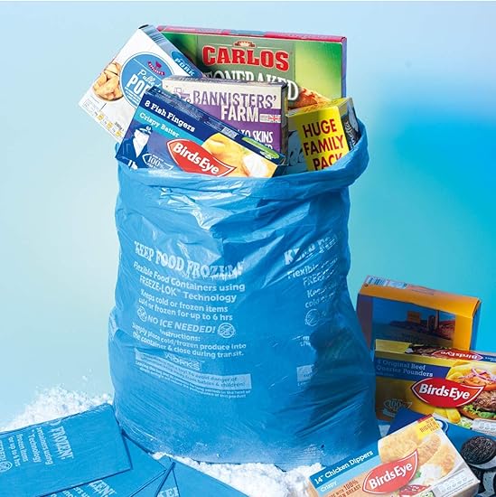 Pack of 6 Freezer Bags Keep Food Frozen from Supermarket to Home Amazon.co.uk Kitchen & Home