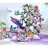SENDAPOP Mothers Day Pop Up Card, Hummingbird Birthday Card, Pop Up Birthday Cards for Women, Wife, Mom, Daughter, Grandma, Mother's Day Card, 3D Pop Up Birthday Card