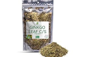 Herb To Body Ginkgo Leaf Cut and Sifted – 4oz, Wildcrafted Ginkgo Biloba Tea Leaves, Ginko Biloba Leaves for Infusions and Extracts