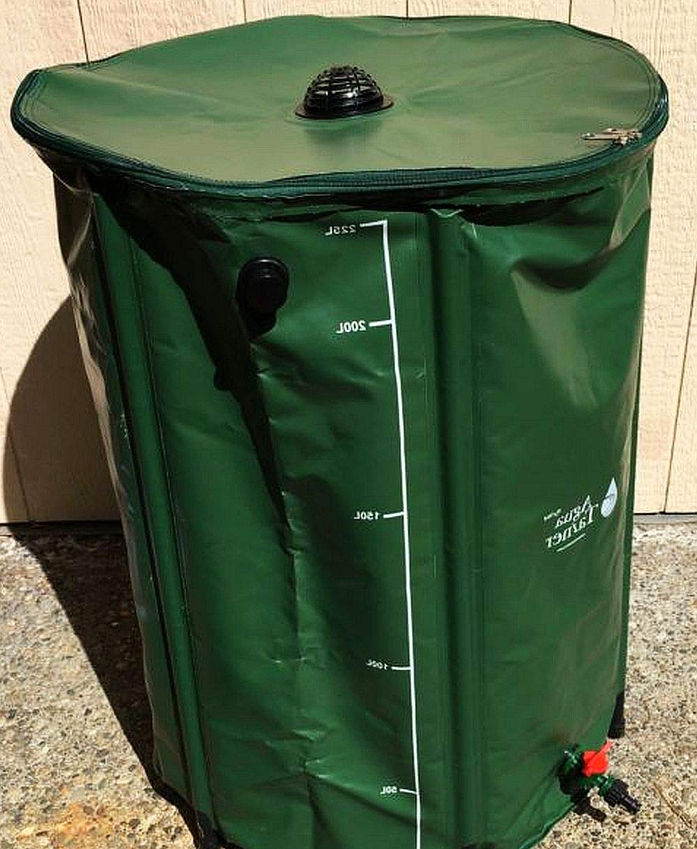 Collapsible Rain Barrel 26 Gallon Aguatainer Water Barrel