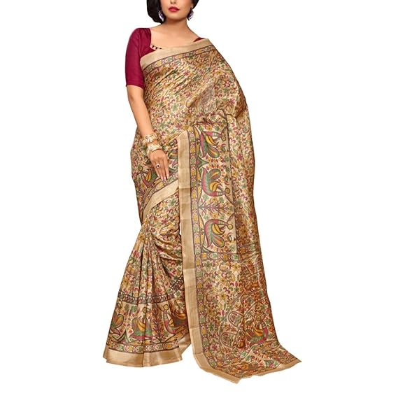 Amazon khadi silk saree Clearance