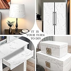 practicalWs Glossy Marble Contact Paper Granite