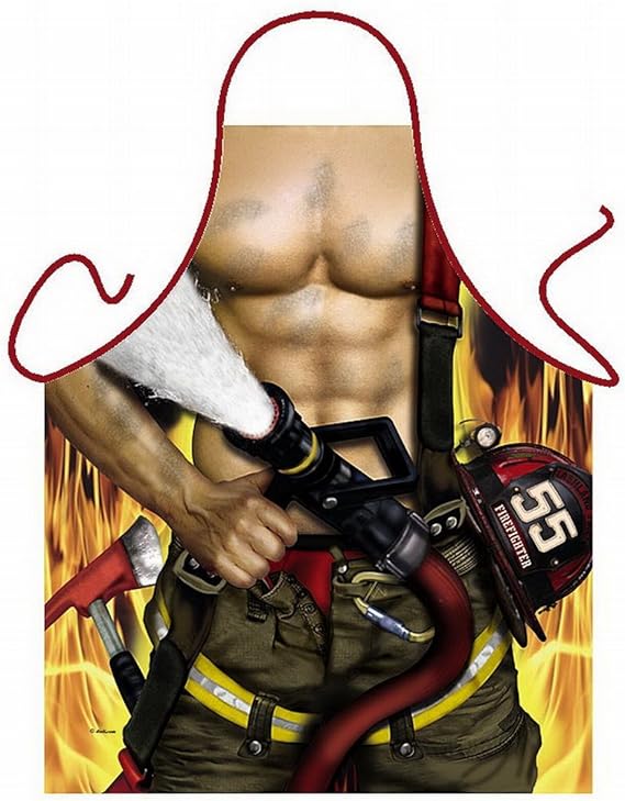 Tablier De Cuisine Pompier Amazon Fr Vetements Et Accessoires