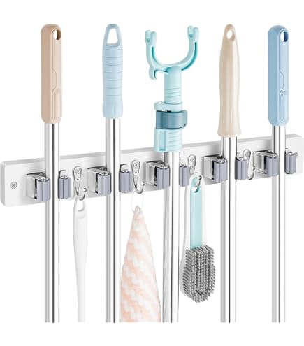 thumbnail image 2 of Laundry 360 Wall Mount Iron & Ironing Board Organizer - Space Saving Laundry Room Storage, White 2 of 10