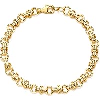 Amazon.com: SOFYBJA Dainty 18K Gold Catheter Circles Double