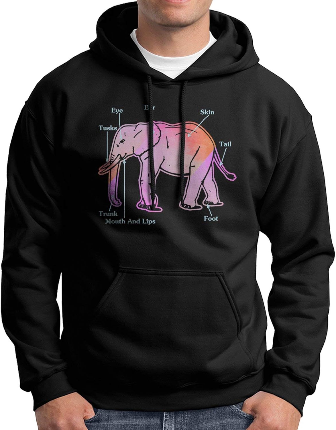 Colorful Elephant Hoodie Gift Ideas, Perfect Elephant Sweatshirt, Long