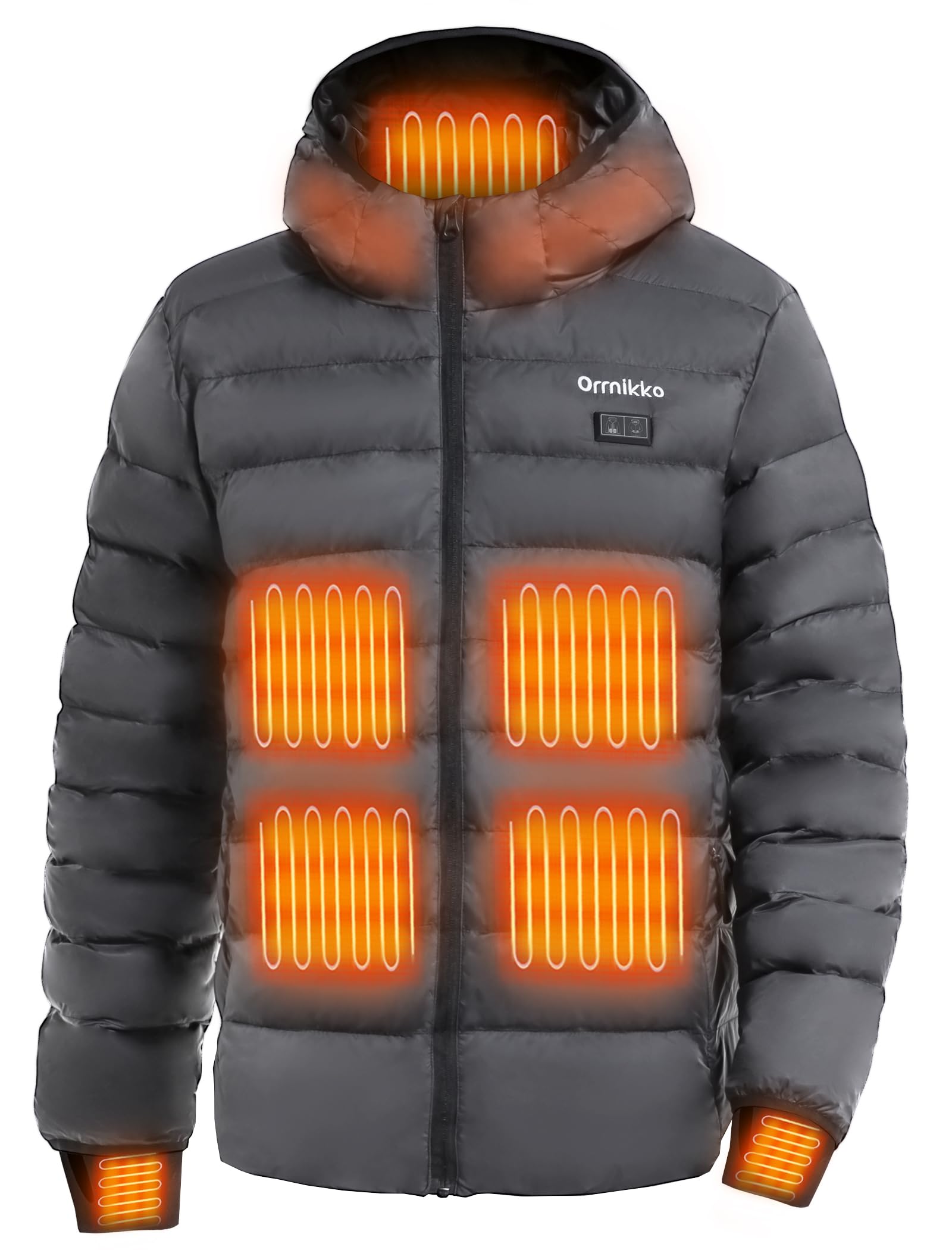 Photo 1 of ***(PARTS ONLY/ NON FUNCTIONAL)***ORRNIKKO Mens Heated Jacket with Battery Pack 12V 20000mAh - Lightweight Electric Heated Coat for Men with Heating Gloves Winter Outdoor Skiing Commuting, Coat Best Gift for Husband