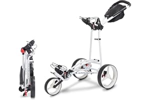 Big Max Autofold FF Golf Push Cart - Flat, Quick-Fold Design for Easy Transport, Ultra-Stable and Durable, Ideal for Golf Cart Bags & Clubs