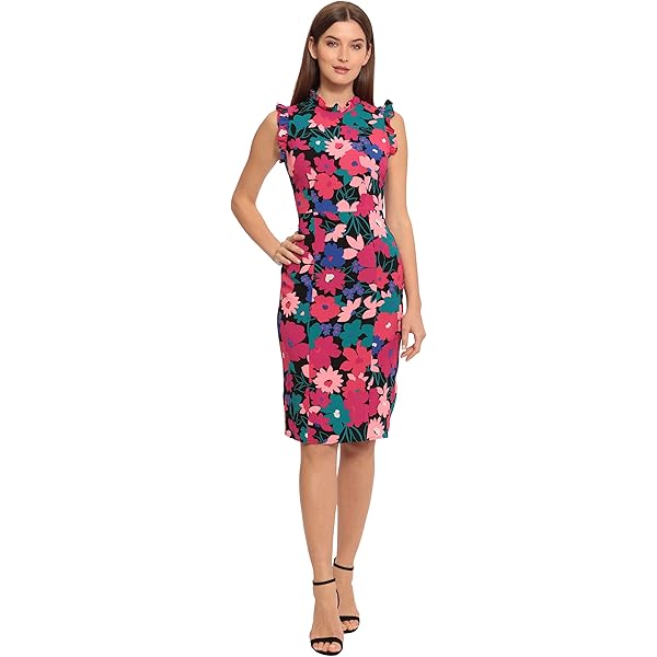 maggy london short sleeve necktie midi dress Armoire