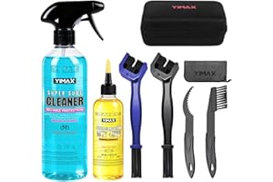 Bike Cleaner, 500ML - Fast-Action, Biodegradable Bicycle Cleaning Spray 120ml Chain Lube Brushes And Sponge 7 In 1 Bicycle Cl