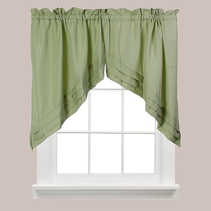 Saturday Knight P7004200030S09 Holden Swag Pair Window Treatments, 30, Olive