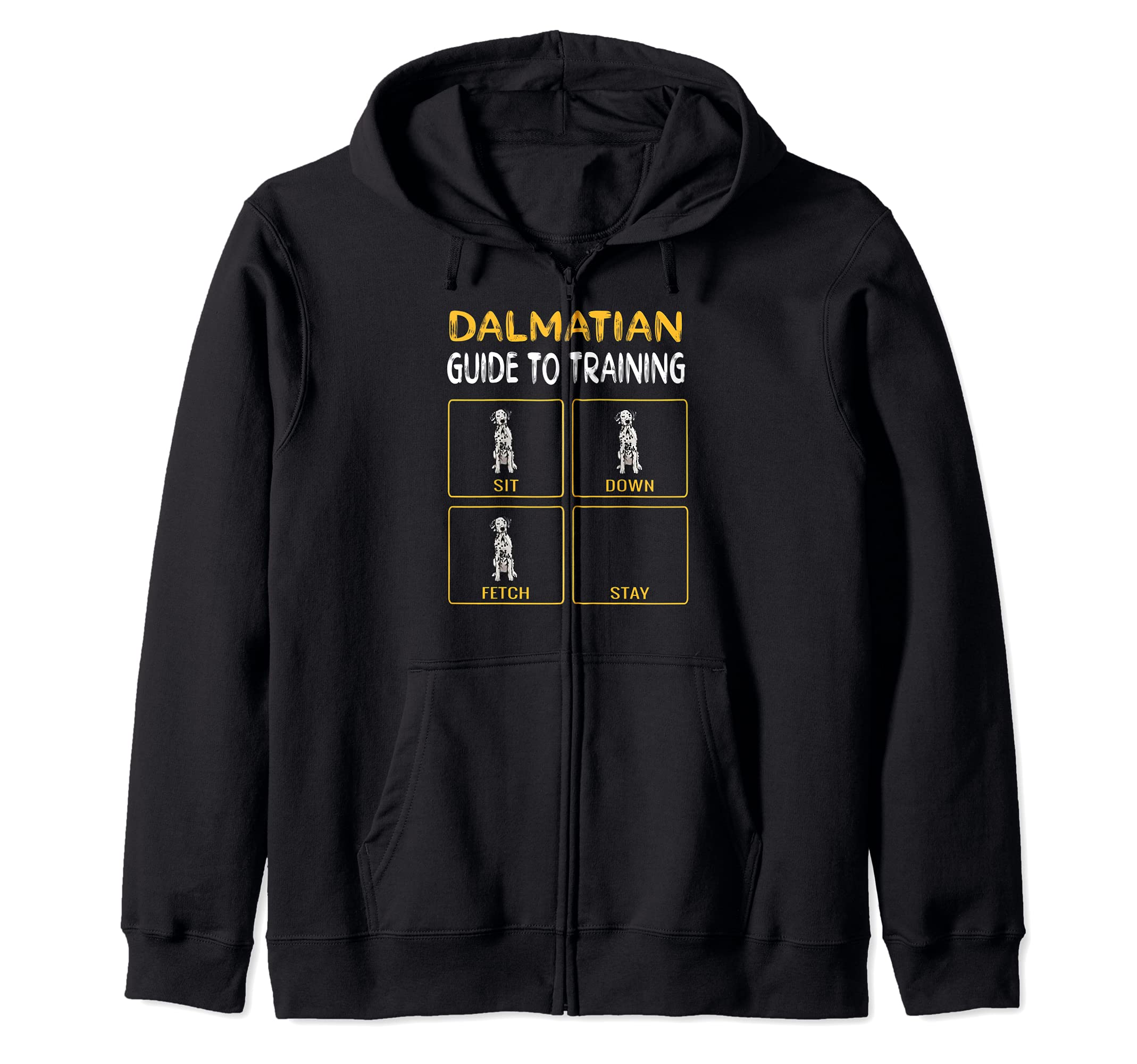 Funny Dalmatian Guide To Training Dog Obedience Trainer Zip Hoodie