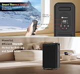 PureMate 2300W Oil Filled Radiator with Remote Control and Timer view 3