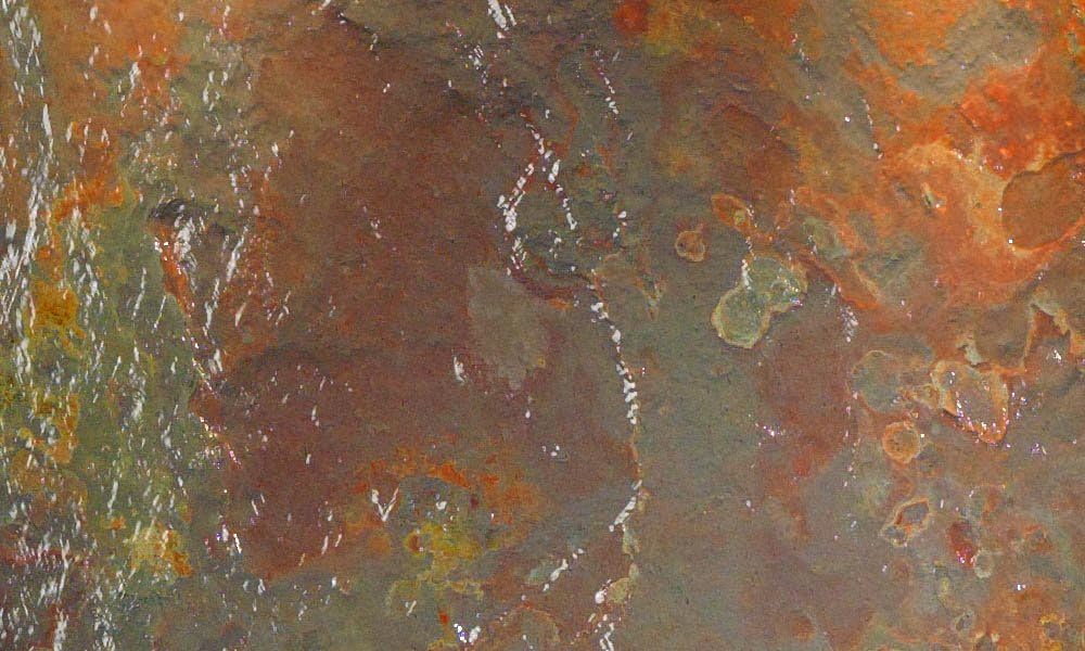 Reflection Creek Water Feature with Blackened Copper Trim and Square Edges (Natural Multi-Color Slate): Home & Kitchen