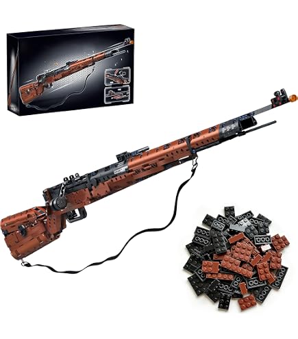 Amazon.com: Nueris 1:1 98K Building Blocks Sets - 1206 PCS Model