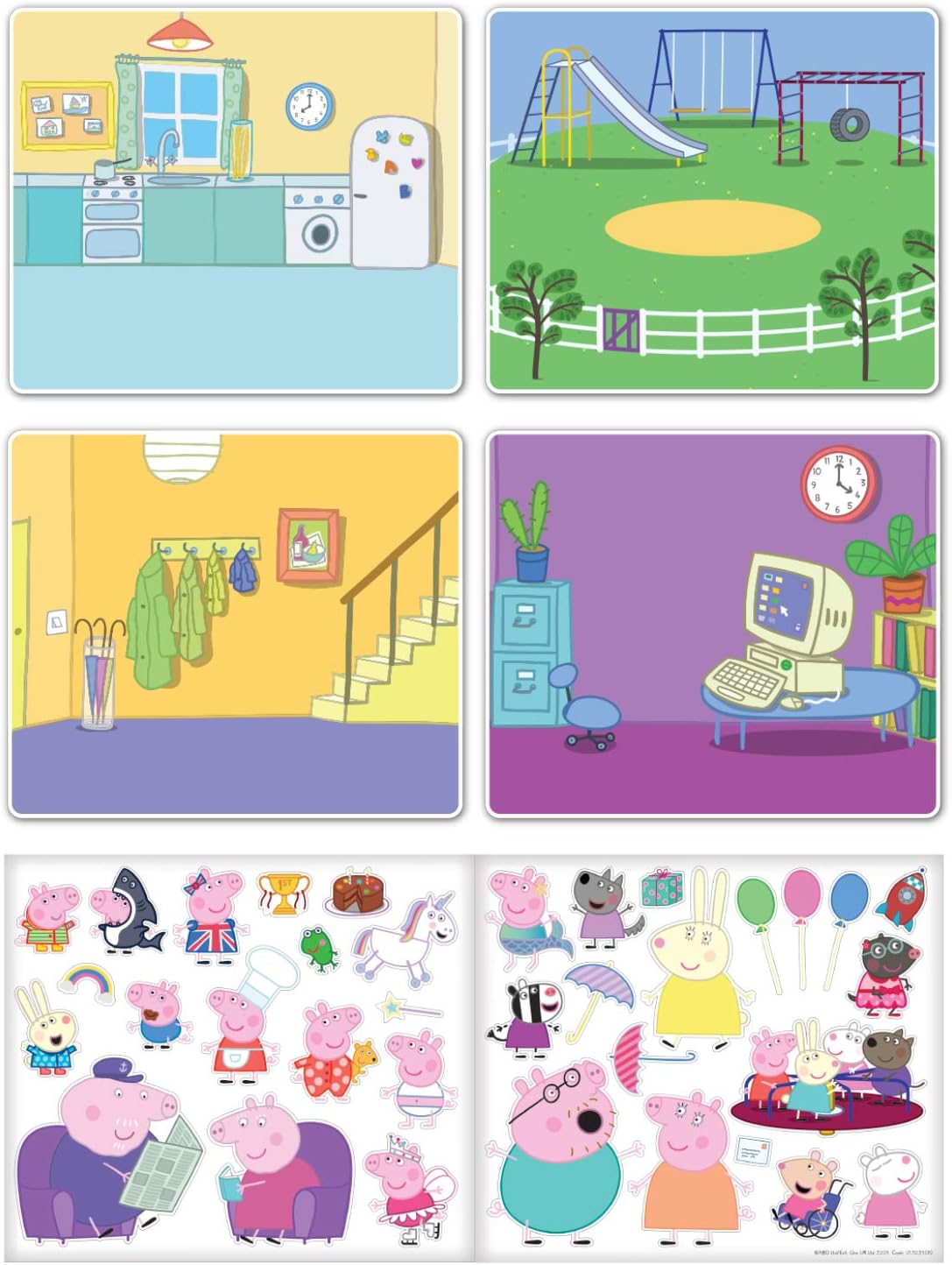 Paper Projects 01.70.29.010 Peppa Pig Activity Set-Includes Six Scenes and Over 50 Stickers, Blue, 23.5cm x 15.5cm - Image 5
