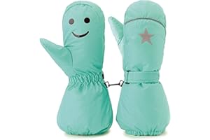 HIGHLOONG Kids Waterproof Ski Snowboard Gloves Mittens Thinsulate Lined Winter Cold Weather Gloves for Boys and Girls