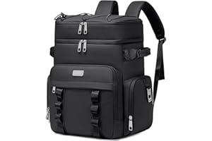 Weitars Insulated Cooler Backpack,Double Deck Waterproof Soft Cooler Bag,Backpack Coolers Leak Proof Lunch Backpack for Men W