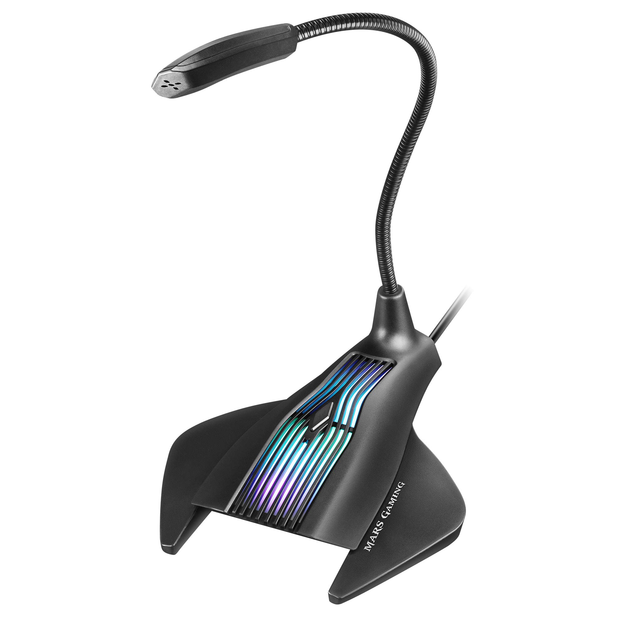 Mars-Gaming-MMIC-Microfono-Gaming-USB-RGB-Plug-Play-Mute-Flexible-Negro