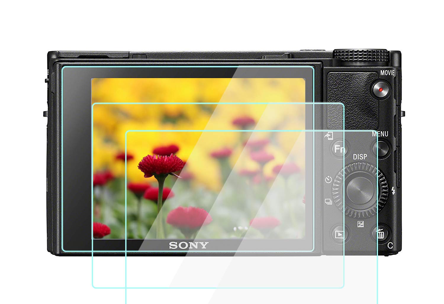 a7iii Screen Protector for Sony a7III a7R IV a7R III a7RII / rx100 a7C ZV1, Tempered Glass Film Anti-Scratch (3 Pack)
