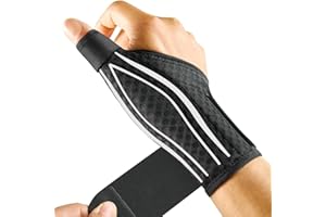 FREETOO Stable Thumb Brace for Arthritis Pain and Support, Thumb Spica Splint Right Hand Left Hand for Trigger Thumb, Wrist Brace with Thumb Support for Tendonitis,Sprain,carpal tunnel,White Right M