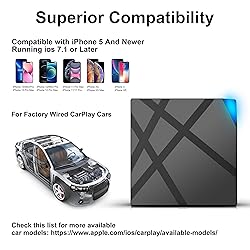 5.0 Wireless CarPlay Adapter for All Factory Wired