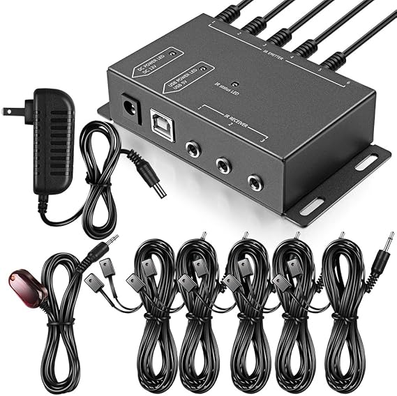 Infrared Repeater System IR Repeater Kit Control Up To 10 Devices Hidden IR System Infrared 