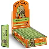 ZIG-ZAG Orangic Hemp Rolling Papers 1&frac14; Size 24 ct carton | 24 Booklets, 50 Sheets Each, 78 mm