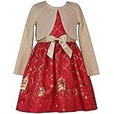 Bonnie Jean Nutcracker Dress with Cardigan - 3/3T