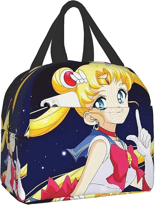 Sailor Moon Lunch Bag Insulated Soft Cooler Cooling Tote For Work Or Travel Adult Reusable Lunch