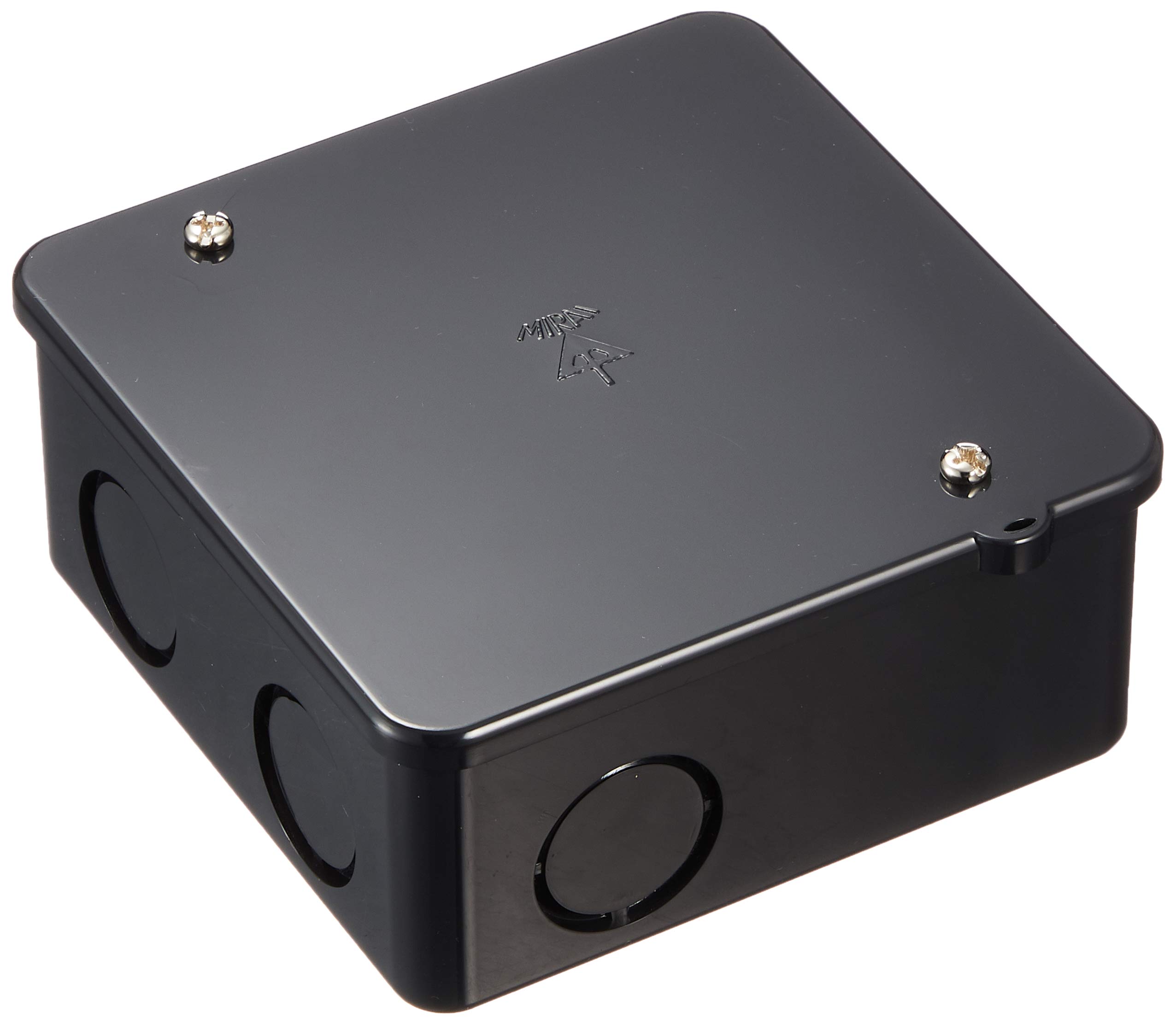 未来工業(MIRAI) PVKボックス 中形四角浅型・ノック付 ブラック 1個価格 PVK-ANK商品画像