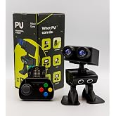 RobotGyms Robot PU Programmable Humanoid STEM Micro:bit Robot Kit with Gamepad, Autopilot, Sing Dance &amp; Talk, Soccer Games, Block &amp; Python Coding for Kids, Makers &amp; Hackathon