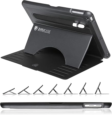 Amazon Co Jp Zugu Ipad 9 7 ケース 18 17 第5 第6世代 Ipad Air1 第1世代 ケース Prodigy X 落下衝撃保護 極薄 7段階スタンド機能 オートスリープ スマートカバー Ipad 9 7インチ カバー 18 17 ブラック 家電 カメラ