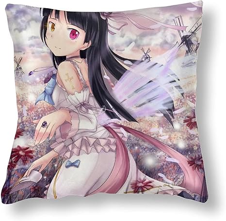 Amazon 俺の妹がこんなに可愛いわけがない枕カバー クッションカバー 正方形の枕カバー 両面プリント 座布団カバー おしゃれ 座布団カバー 人気 アニメ抱き枕カバー 可愛い春夏秋冬 防ダニ 洗い替え ポリエステル素材 抗菌 防臭 枕カバー ピローケース オンライン通販