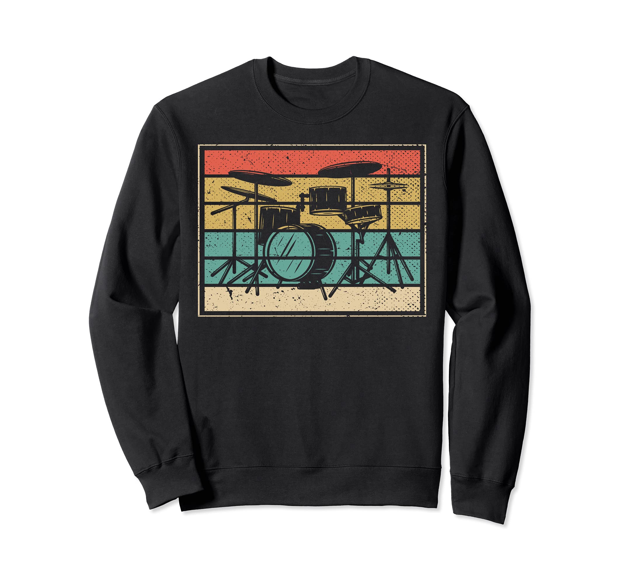 Drummer Percussion Musician Drums Player Retro Drums Sweatshirt
